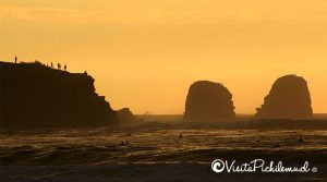 puesta de sol en punta de lobos