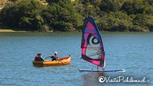 botes y windsurf laguna de cahuil