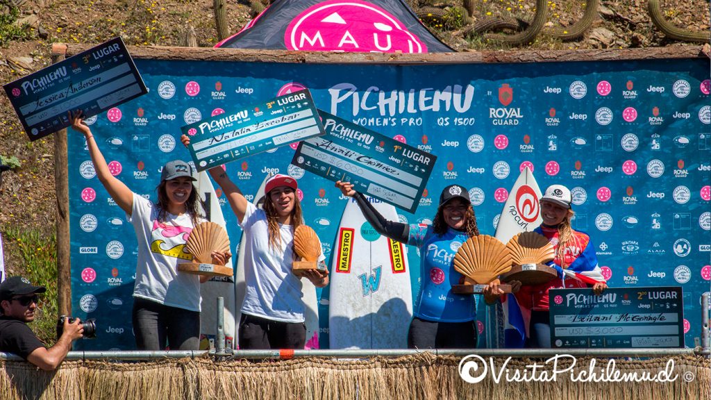 finalistas pichilemu womens pro 2018